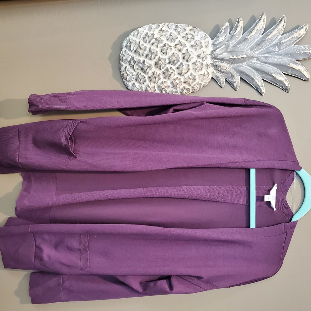 Adorable Plum Cardigan